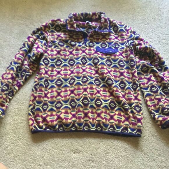 Patagonia Synchilla Snap-T Fleece Pullover Aberdeen Blue Butterfly - Picture 5 of 7